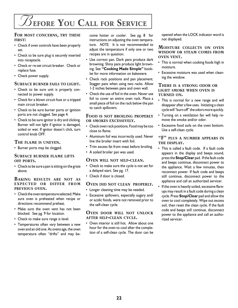 Efore, Ervice | Jenn-Air T2 User Manual | Page 23 / 72