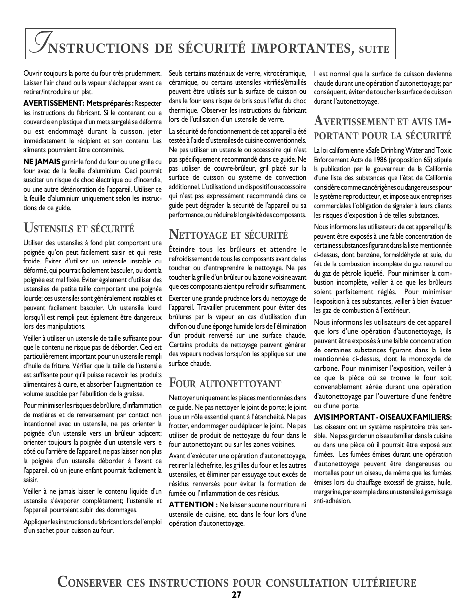Jenn-Air T2 User Manual | Page 28 / 72