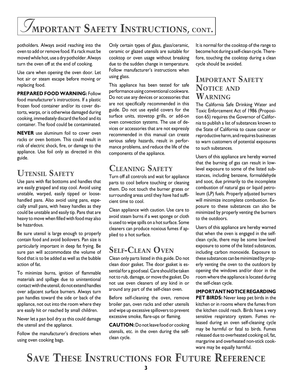 Jenn-Air T2 User Manual | Page 4 / 72