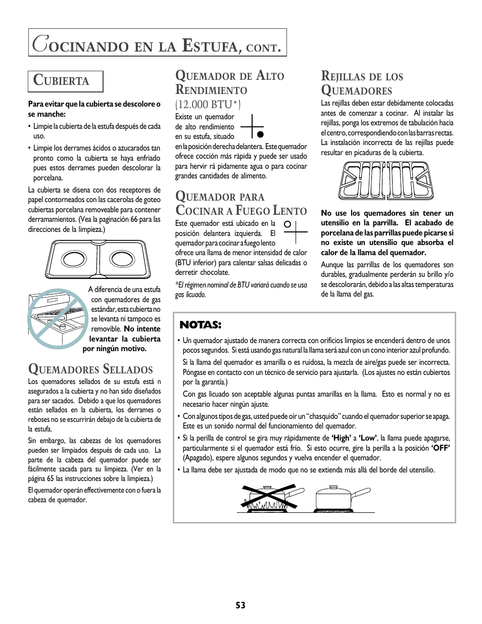 Ocinando, Stufa | Jenn-Air T2 User Manual | Page 54 / 72