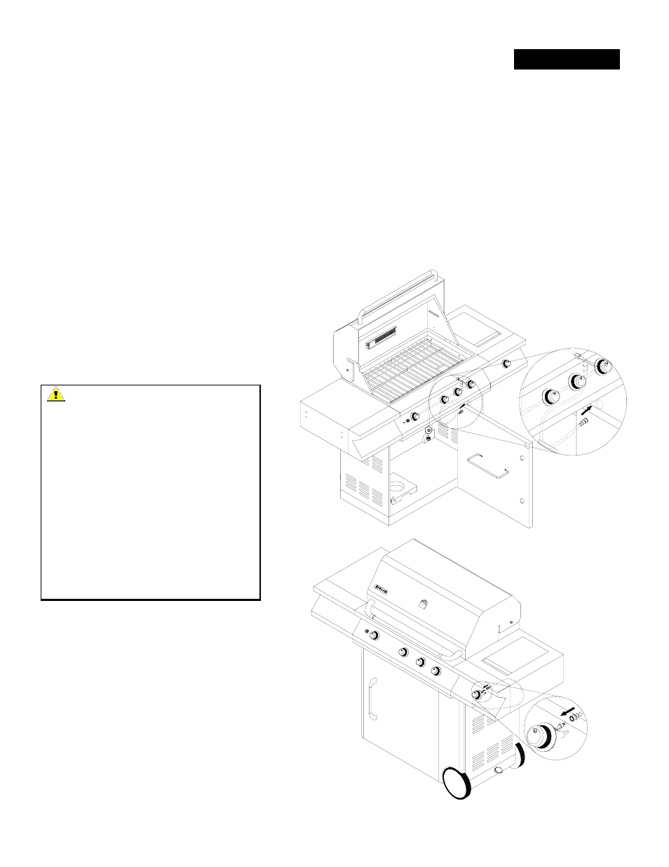 Side burner hose quick-connect assembly | Jenn-Air 720-0163 User Manual | Page 9 / 30