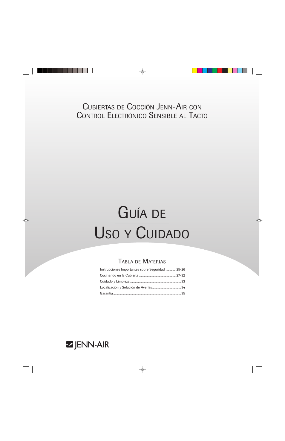 Uidado | Jenn-Air JEC0530 User Manual | Page 25 / 36