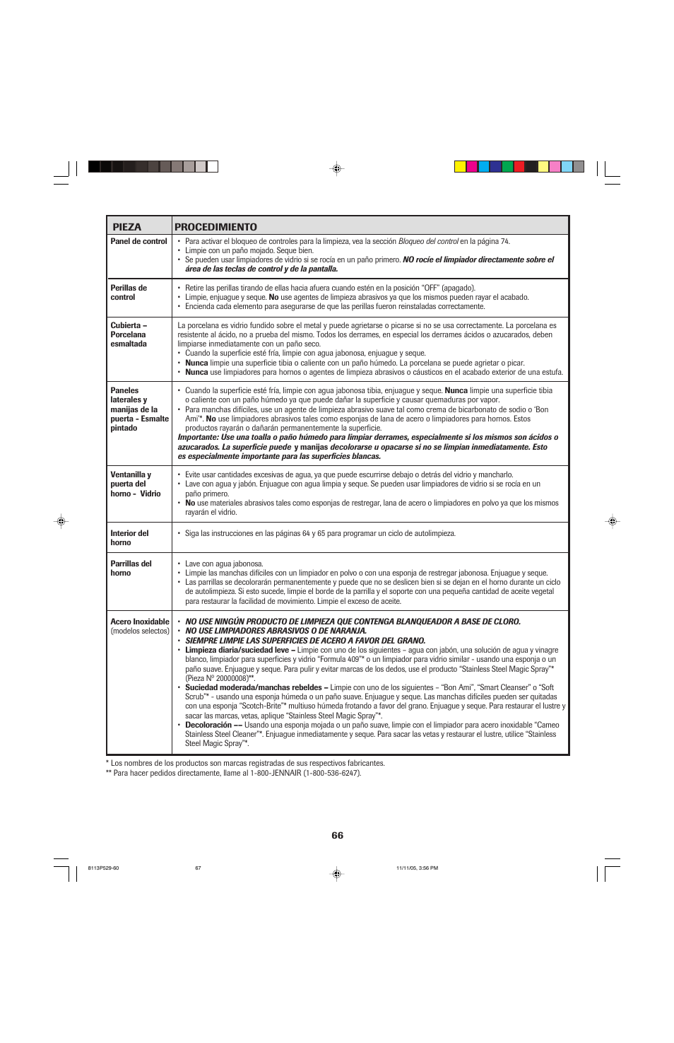 Jenn-Air GAS DOWNDRAFT SLIDE-IN RANGE User Manual | Page 67 / 88