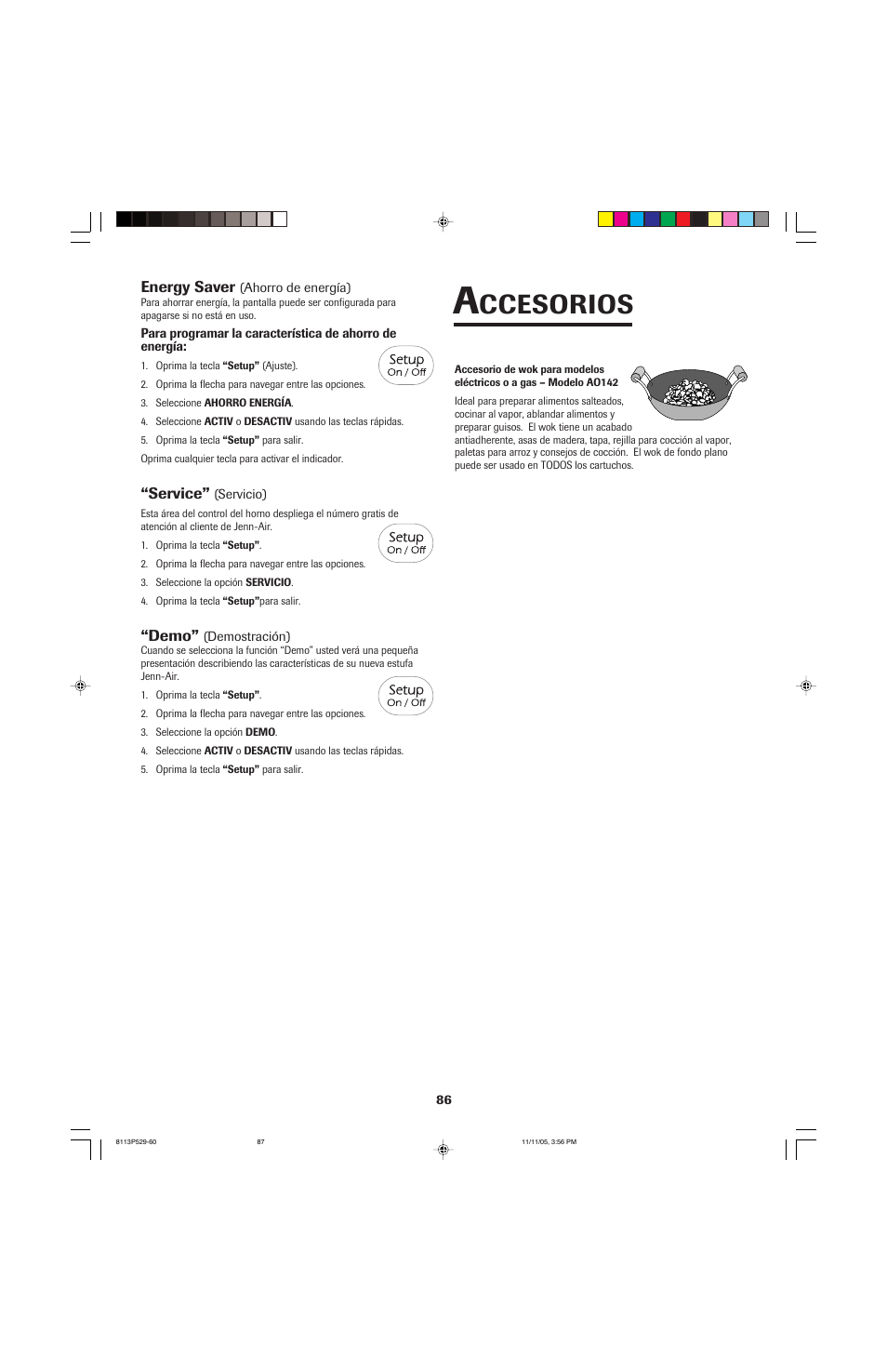 Ccesorios | Jenn-Air GAS DOWNDRAFT SLIDE-IN RANGE User Manual | Page 87 / 88