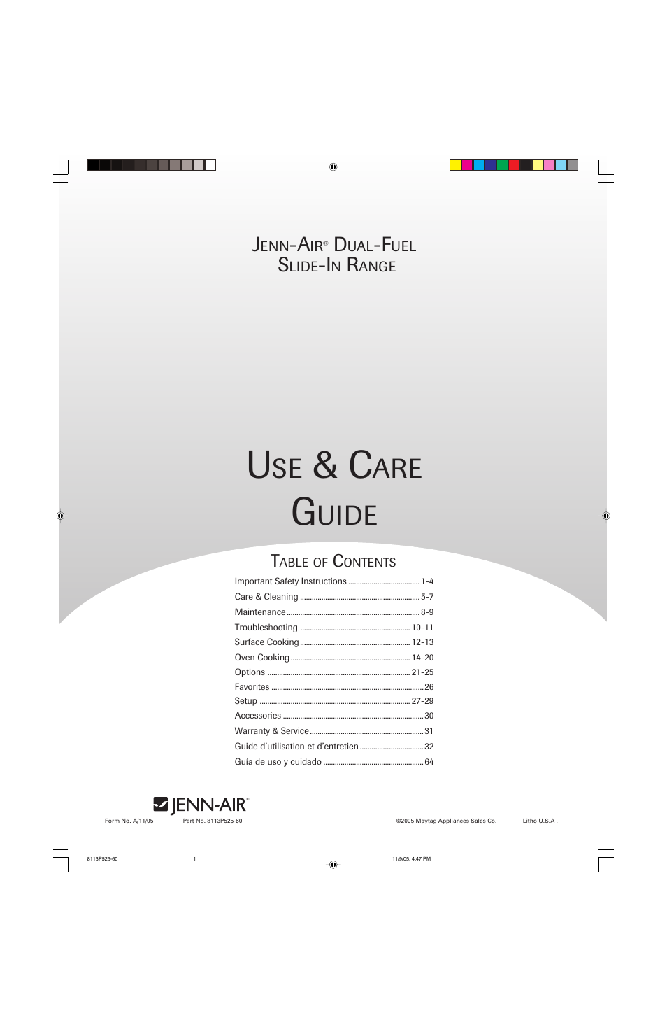 Jenn-Air 8113P525-60 User Manual | 96 pages