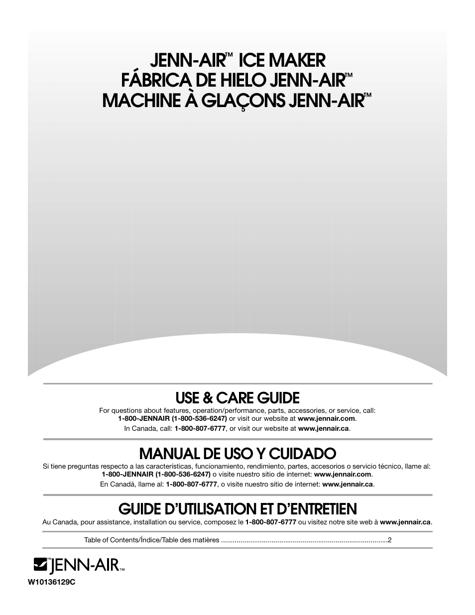 Jenn-Air W10136129C User Manual | 48 pages