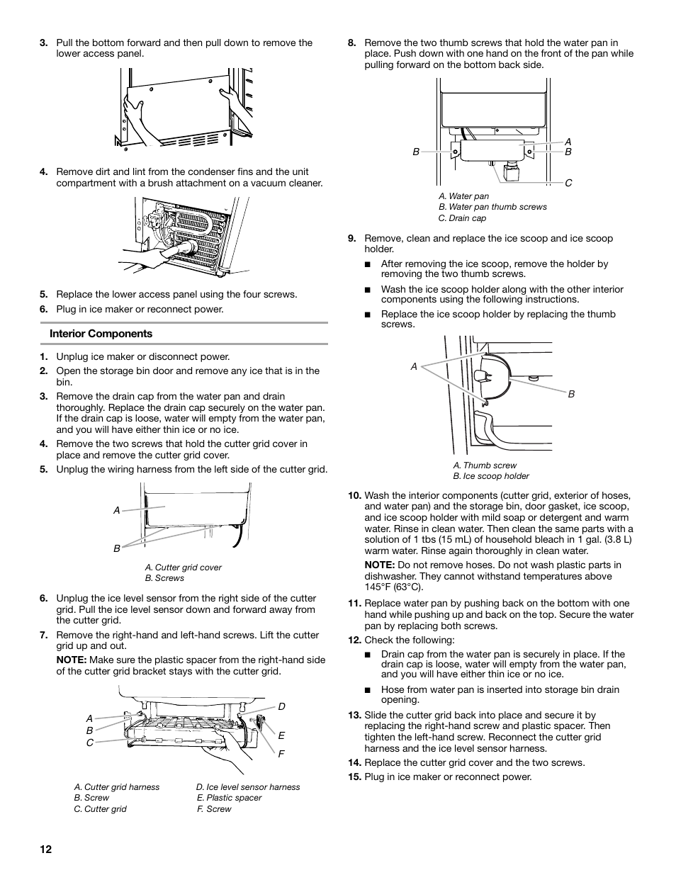 Jenn-Air W10136129C User Manual | Page 12 / 48