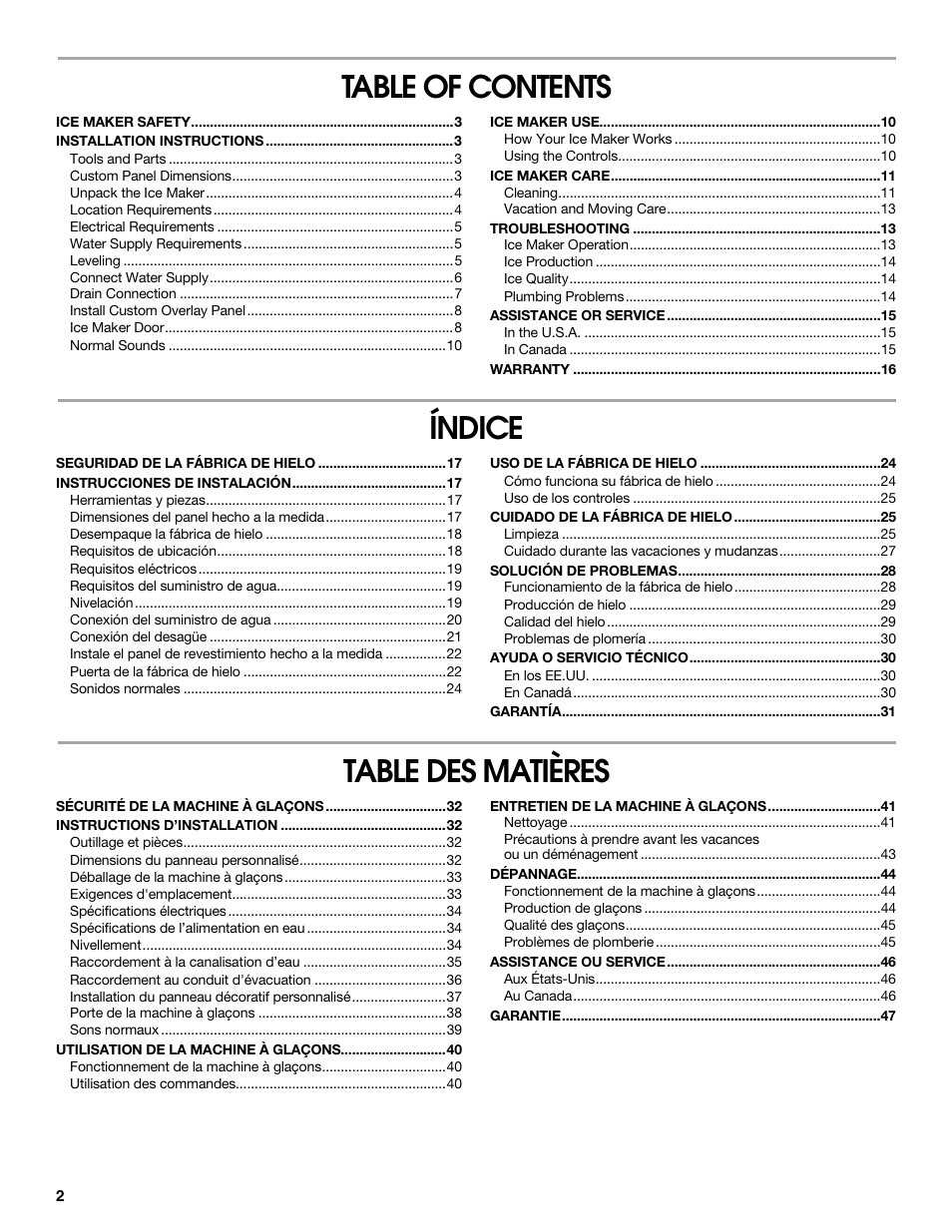 Jenn-Air W10136129C User Manual | Page 2 / 48