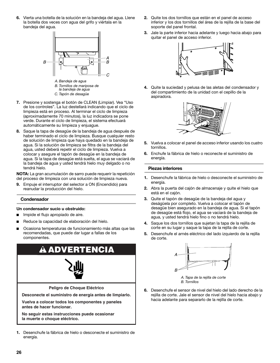 Advertencia | Jenn-Air W10136129C User Manual | Page 26 / 48