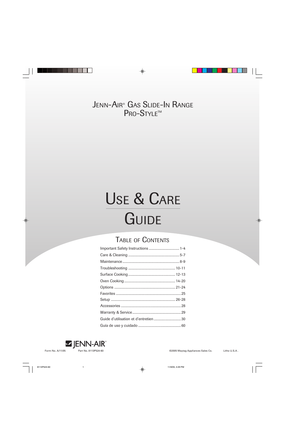 Jenn-Air SLIDE-IN RANGE User Manual | 92 pages