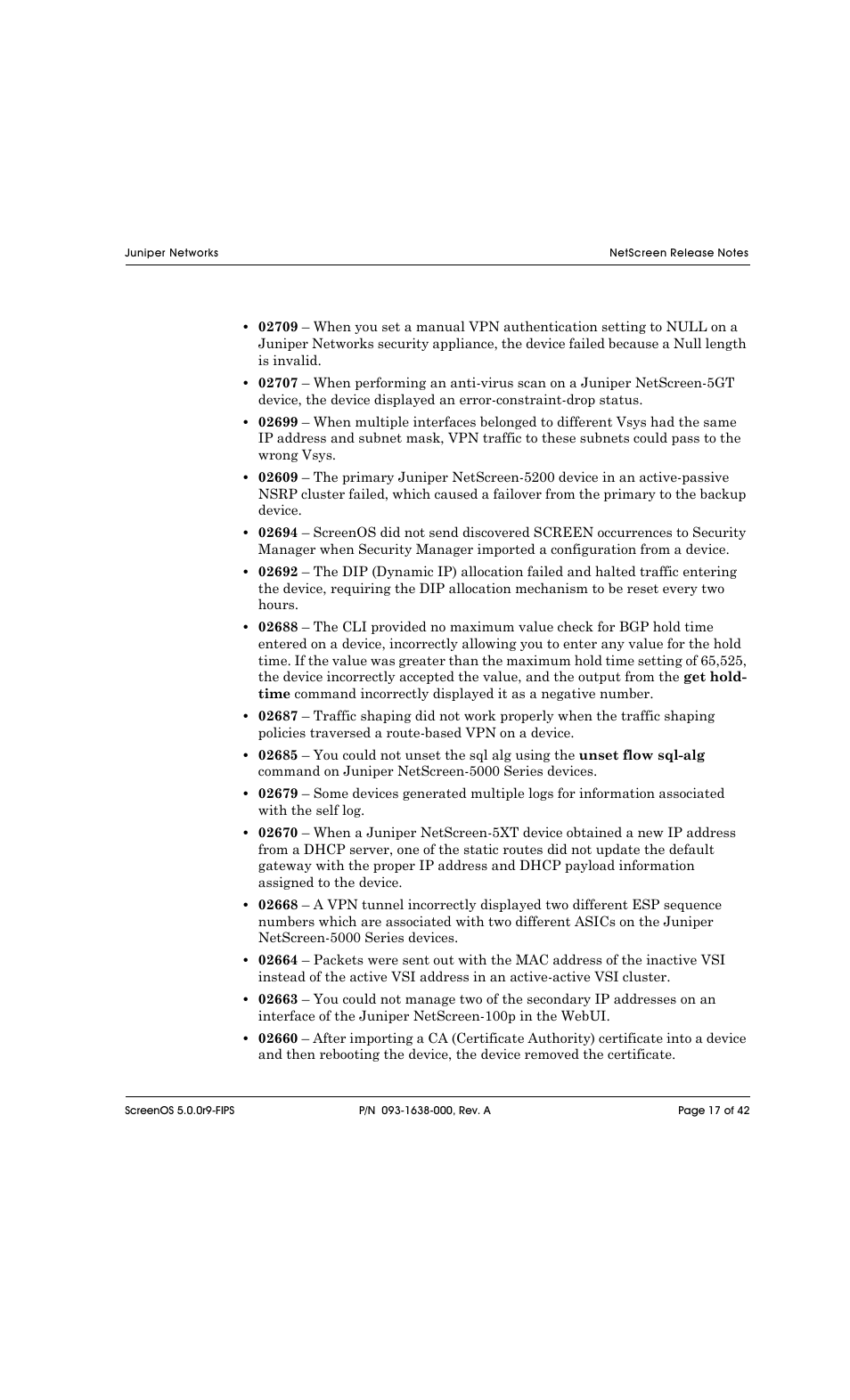 Juniper Networks NETSCREEN 208 User Manual | Page 17 / 42