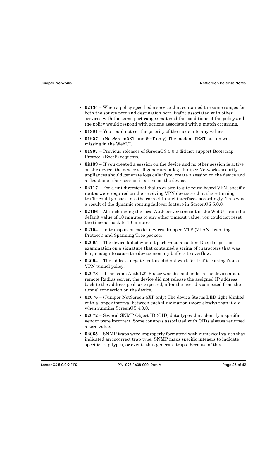 Juniper Networks NETSCREEN 208 User Manual | Page 25 / 42