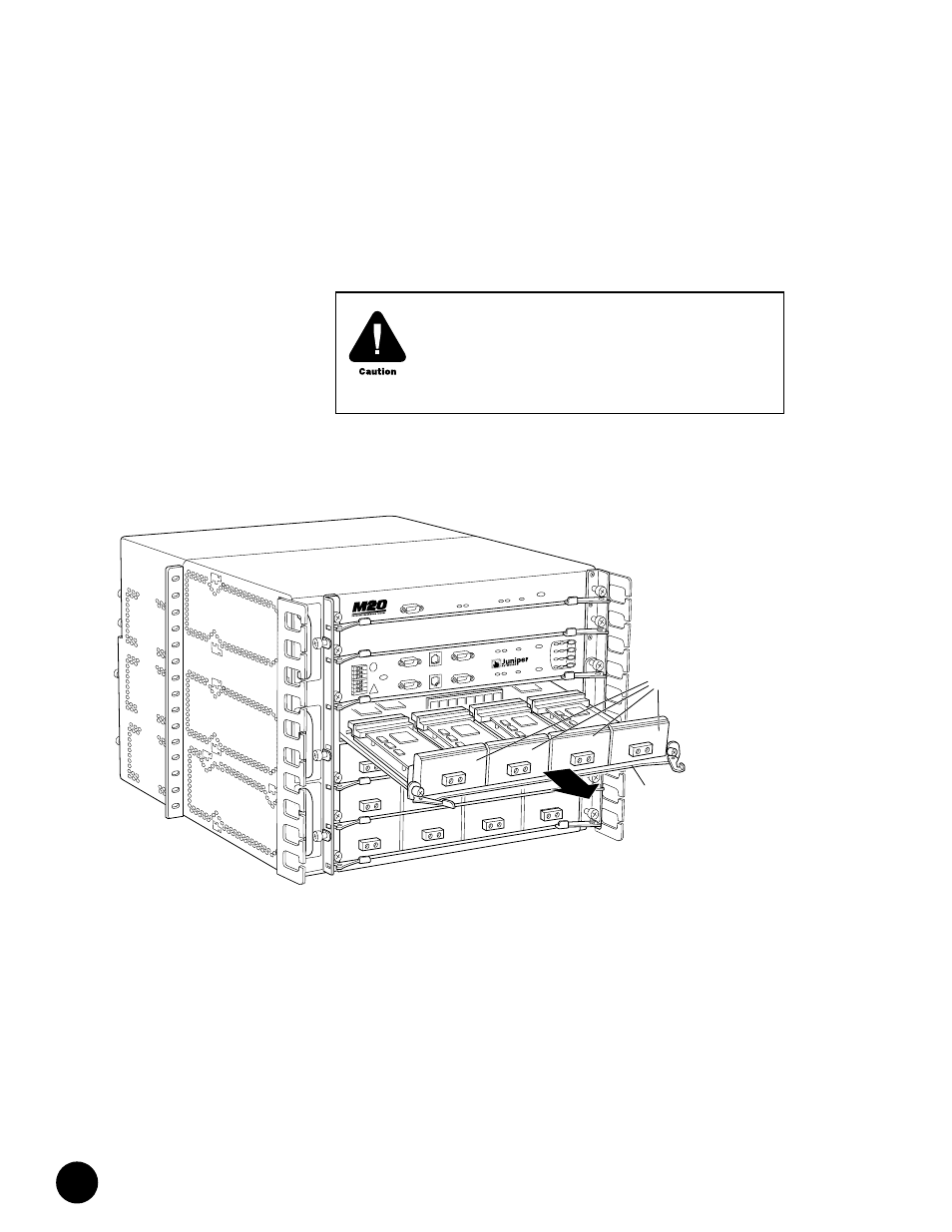 Install an fpc in an m20 router | Juniper Networks M40e User Manual | Page 10 / 22