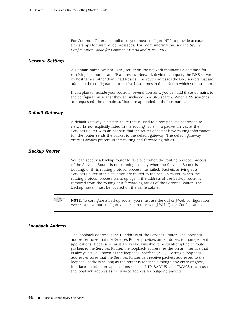 Juniper Networks J4350 User Manual | Page 116 / 284