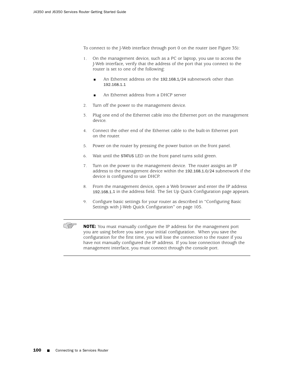 Juniper Networks J4350 User Manual | Page 120 / 284