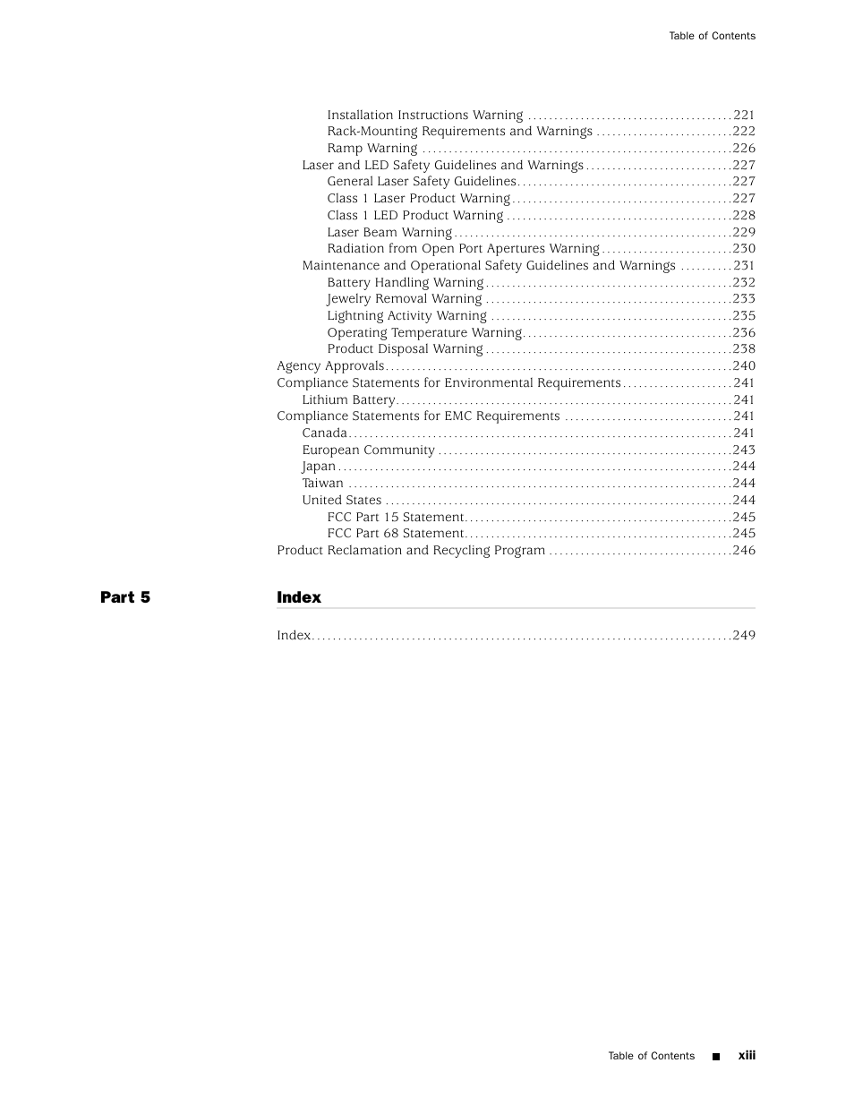 Juniper Networks J4350 User Manual | Page 13 / 284