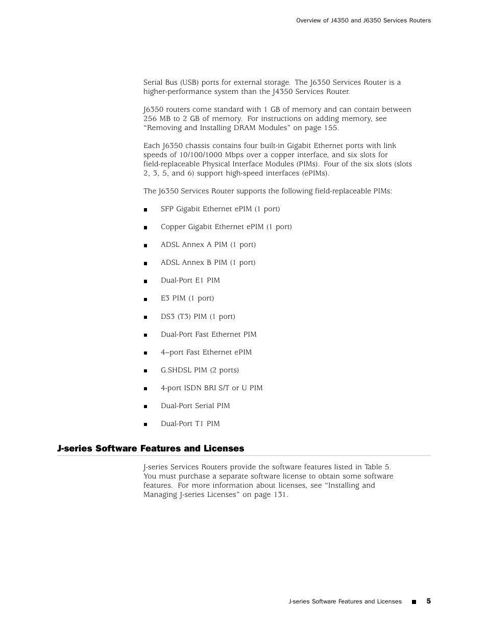 Juniper Networks J4350 User Manual | Page 25 / 284