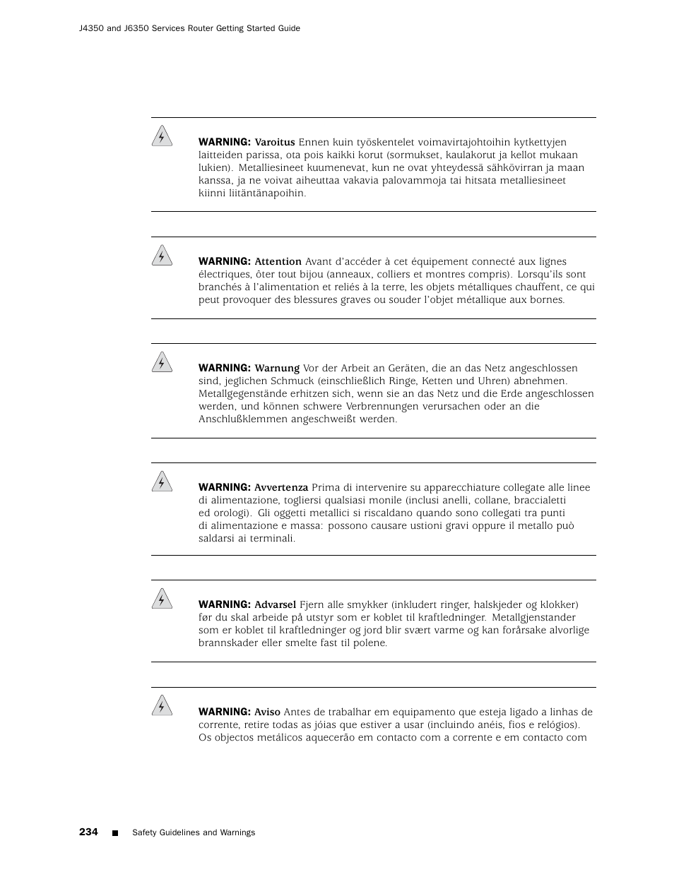 Juniper Networks J4350 User Manual | Page 254 / 284