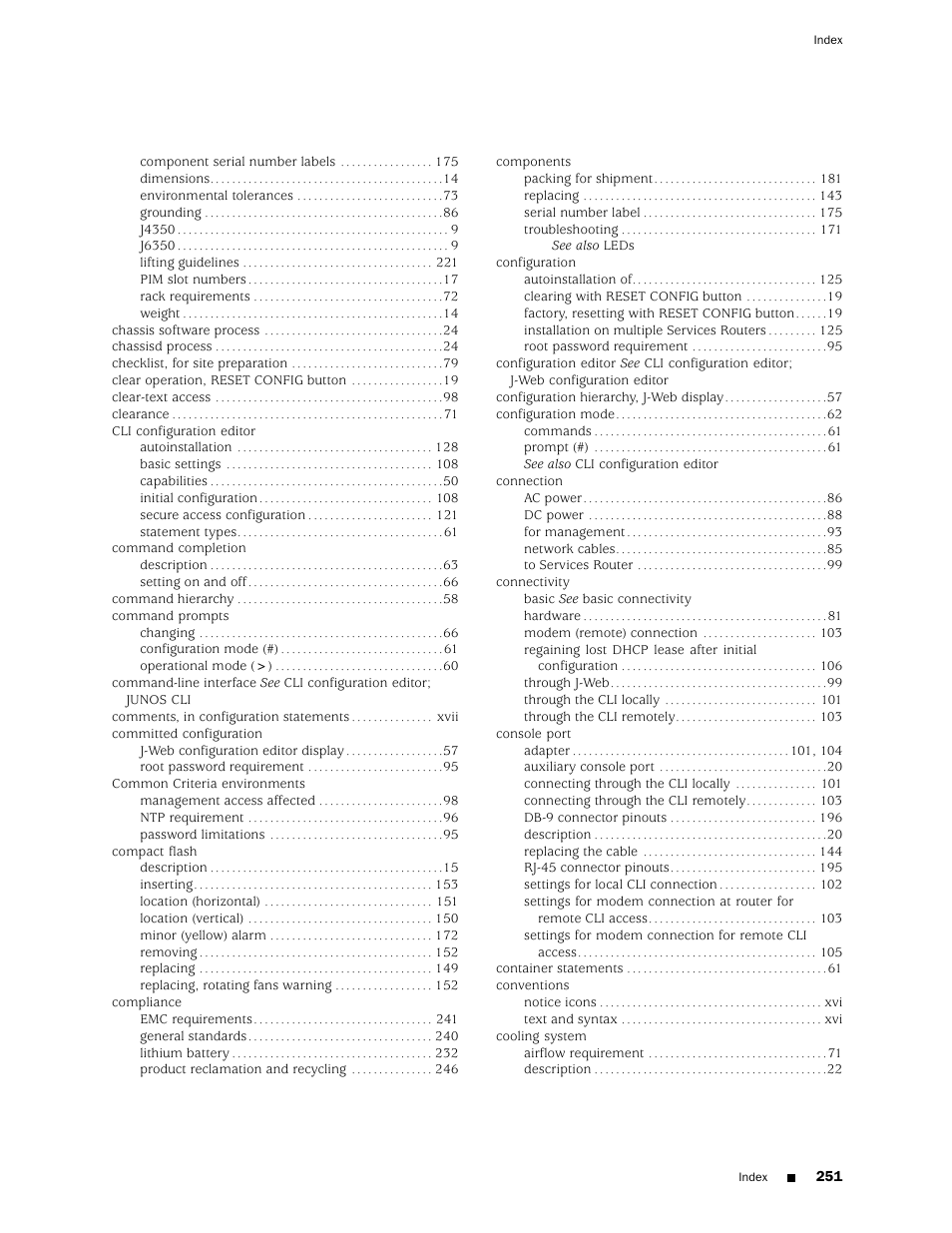 Juniper Networks J4350 User Manual | Page 271 / 284