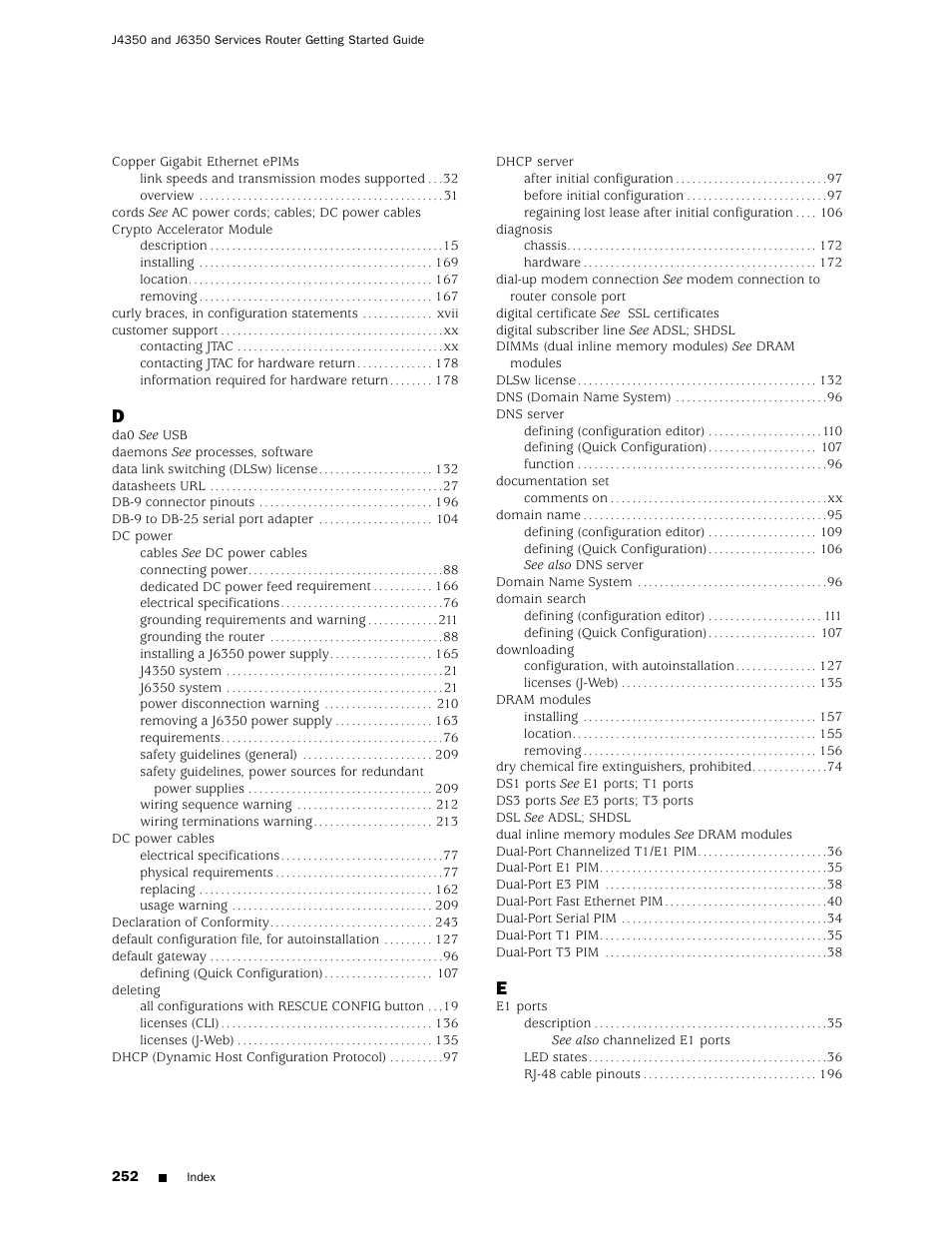 Juniper Networks J4350 User Manual | Page 272 / 284