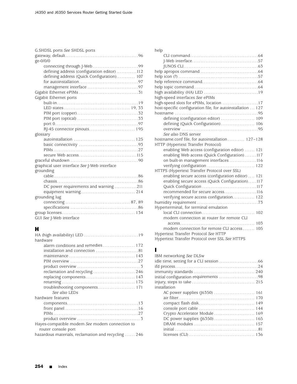 Juniper Networks J4350 User Manual | Page 274 / 284