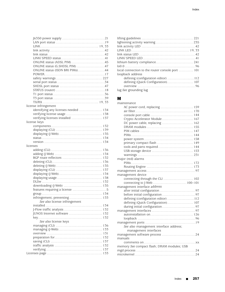 Juniper Networks J4350 User Manual | Page 277 / 284