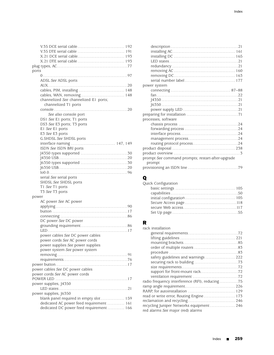 Juniper Networks J4350 User Manual | Page 279 / 284