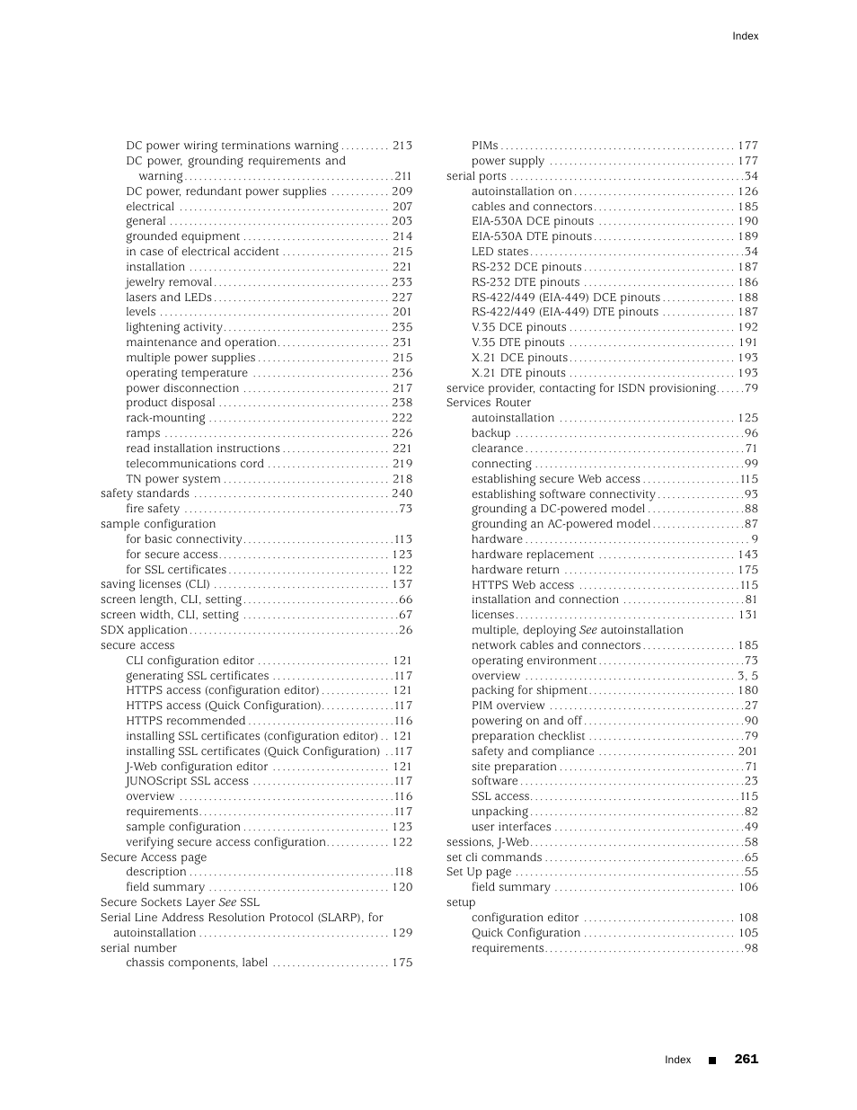 Juniper Networks J4350 User Manual | Page 281 / 284