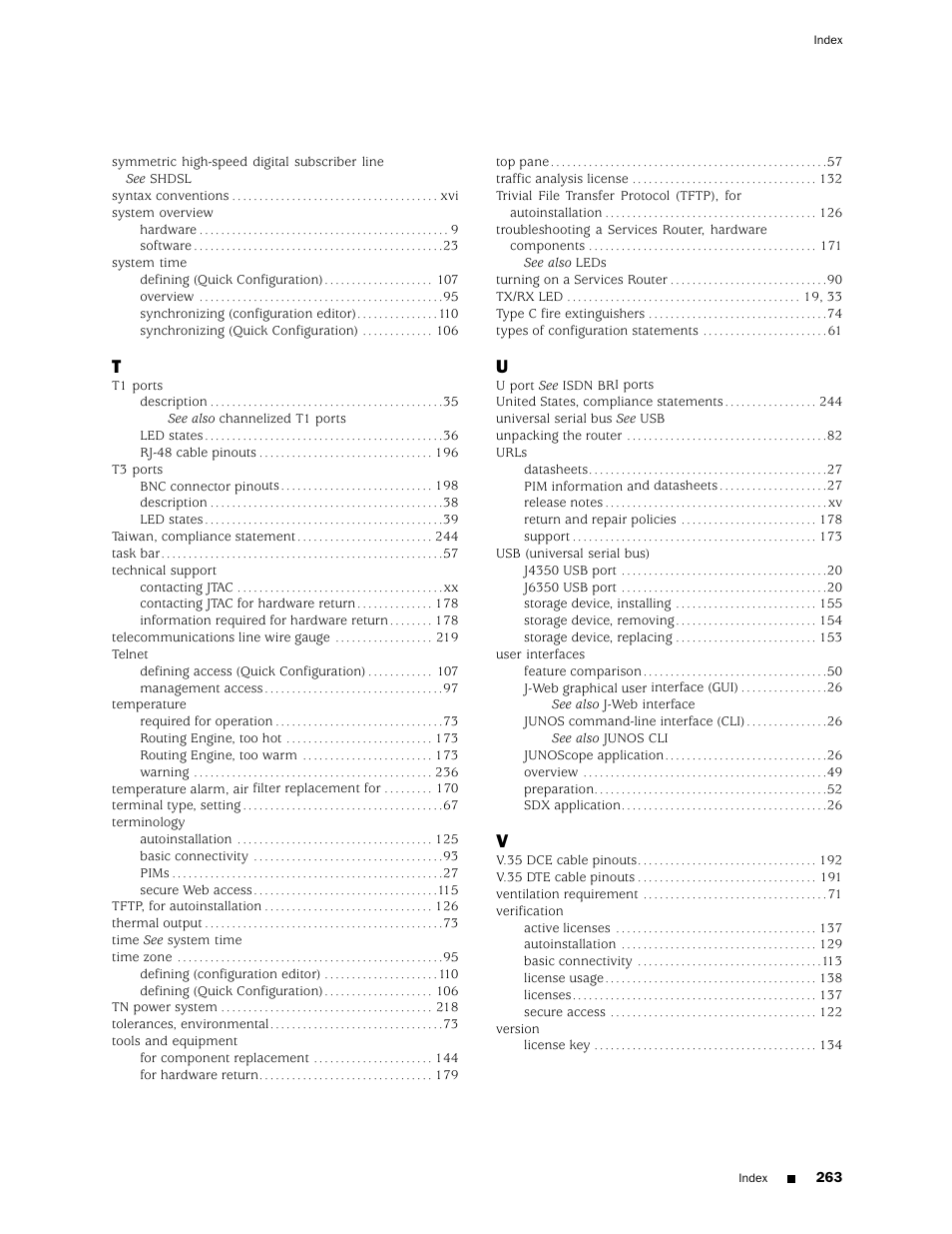 Juniper Networks J4350 User Manual | Page 283 / 284