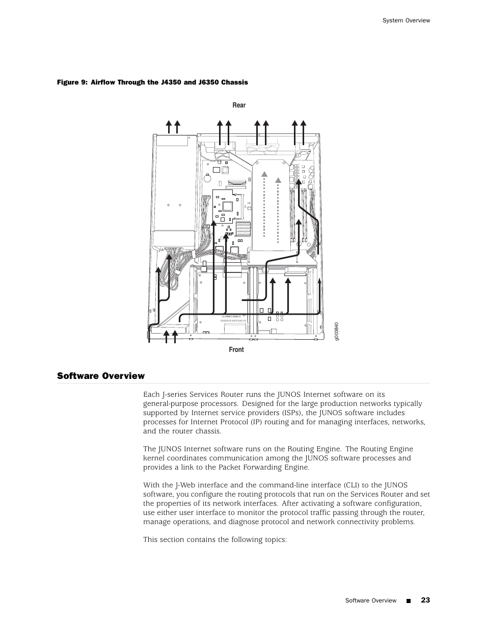 Software overview | Juniper Networks J4350 User Manual | Page 43 / 284