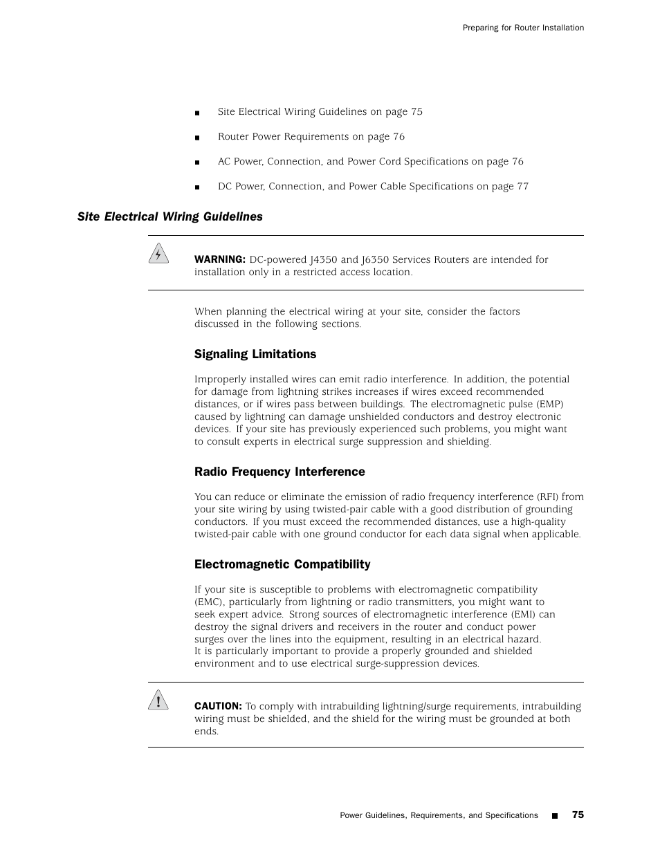 Juniper Networks J4350 User Manual | Page 95 / 284