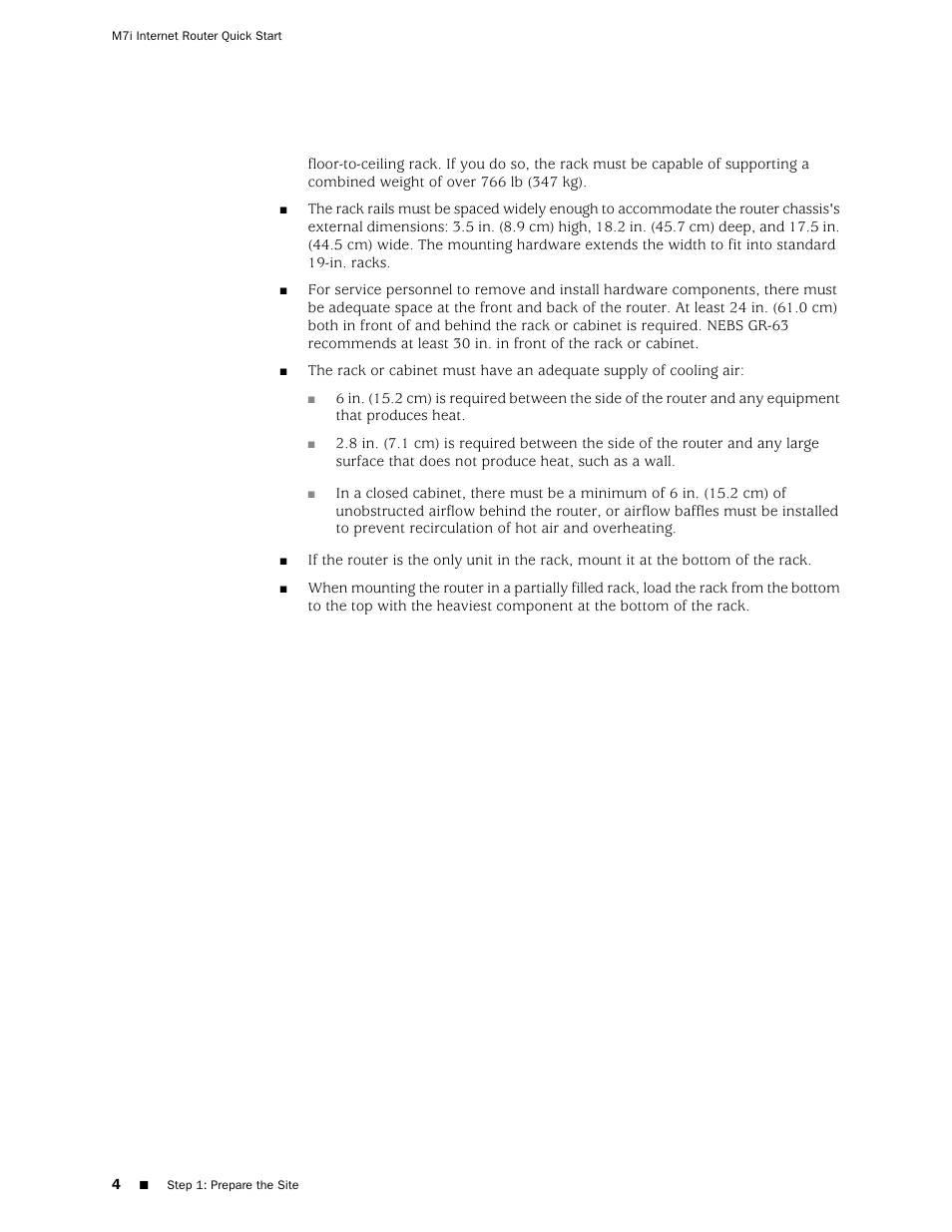 Juniper Networks Juniper M-series M7i User Manual | Page 4 / 23