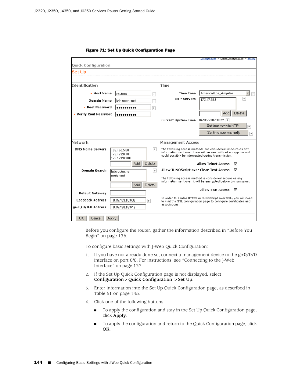 Juniper Networks J-series Services Router J2320 User Manual | Page 166 / 332