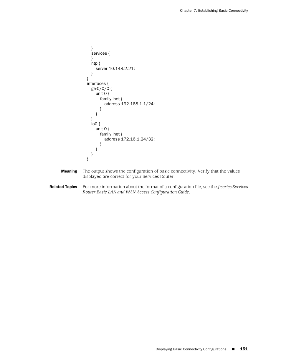 Juniper Networks J-series Services Router J2320 User Manual | Page 173 / 332