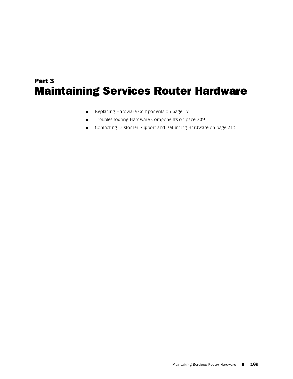 Maintaining services router hardware, Part 3 | Juniper Networks J-series Services Router J2320 User Manual | Page 191 / 332