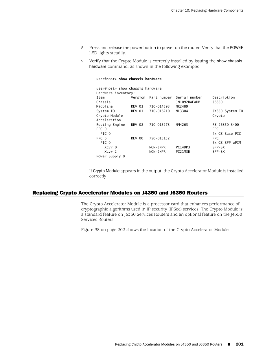 Juniper Networks J-series Services Router J2320 User Manual | Page 223 / 332