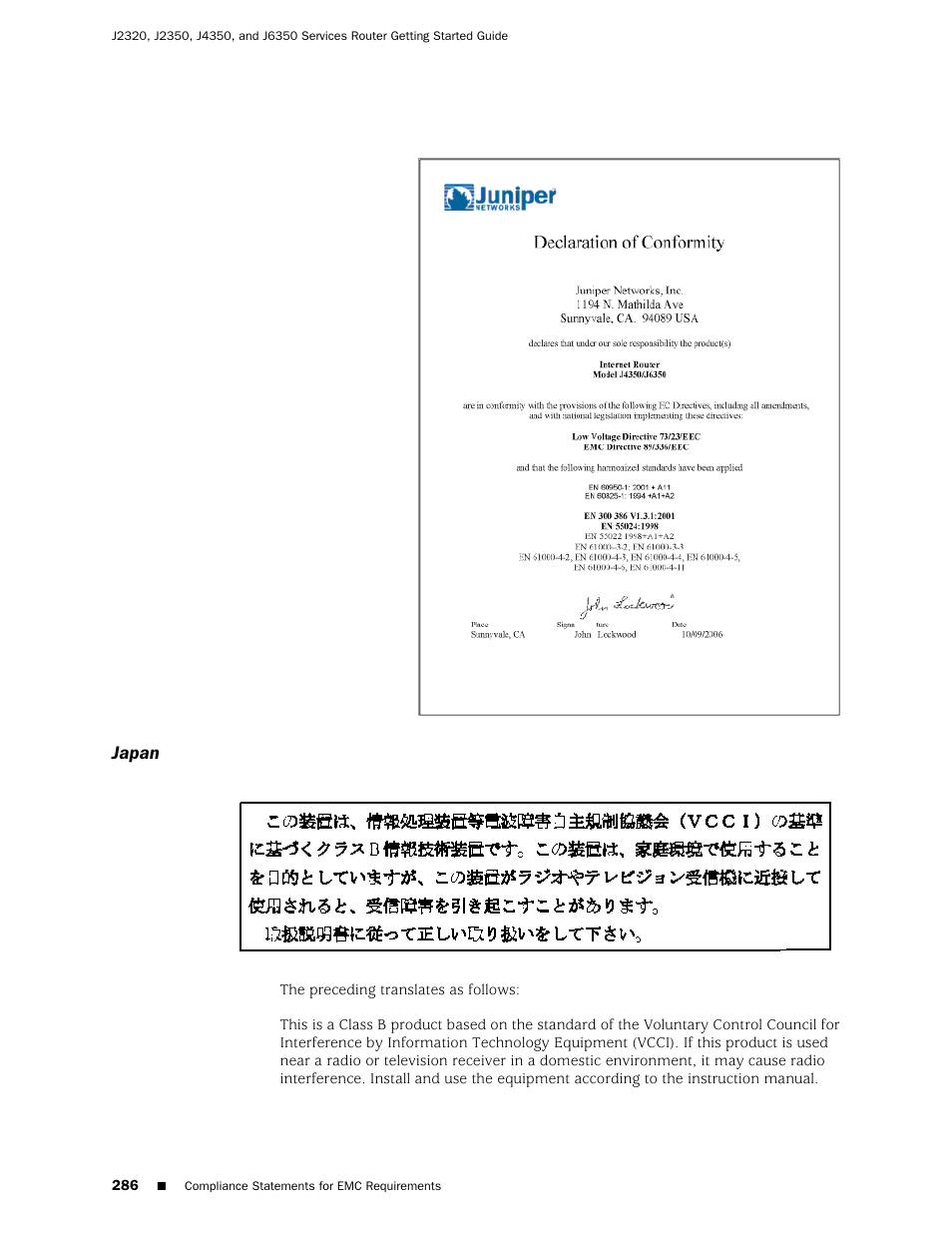 Japan | Juniper Networks J-series Services Router J2320 User Manual | Page 308 / 332