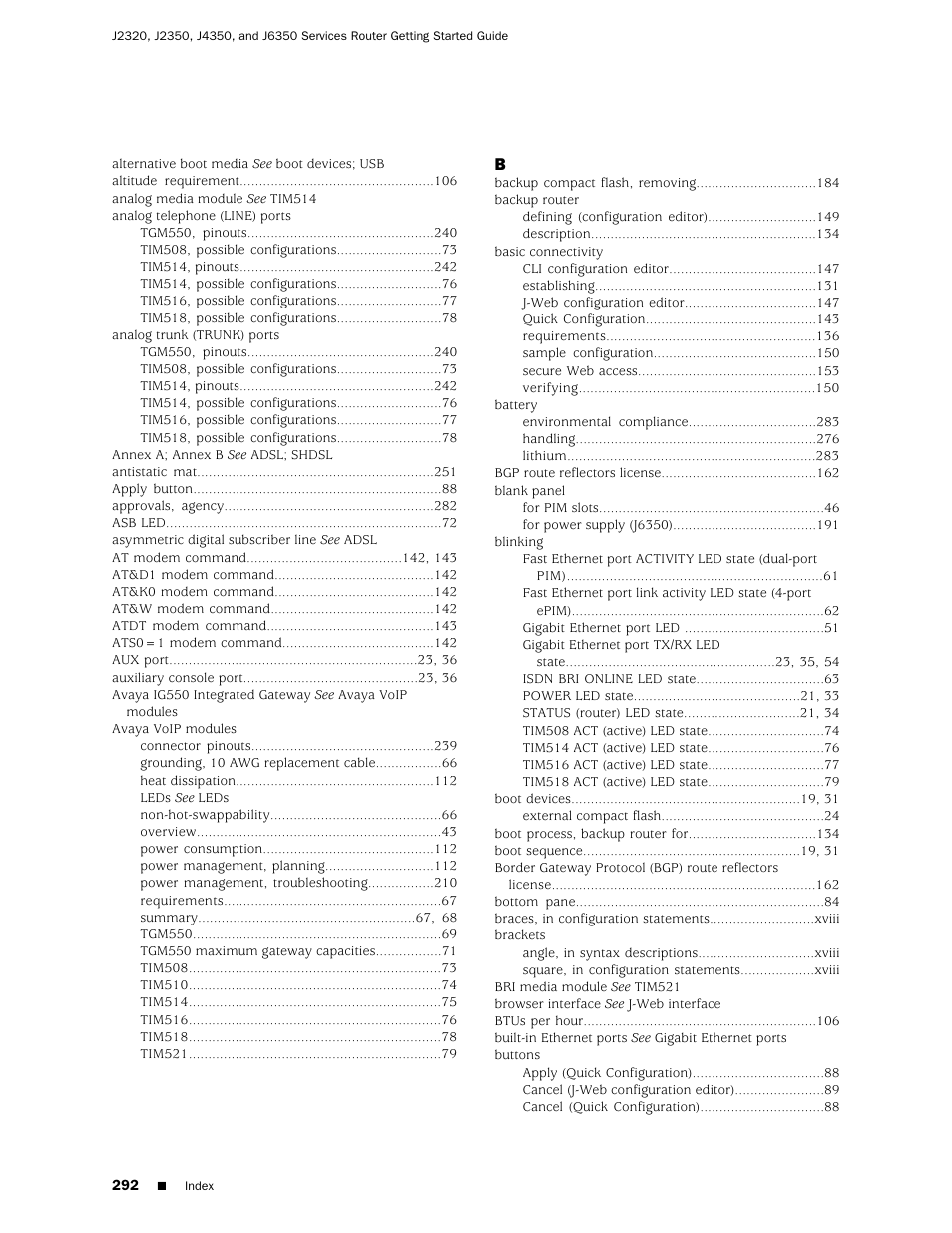 Juniper Networks J-series Services Router J2320 User Manual | Page 314 / 332