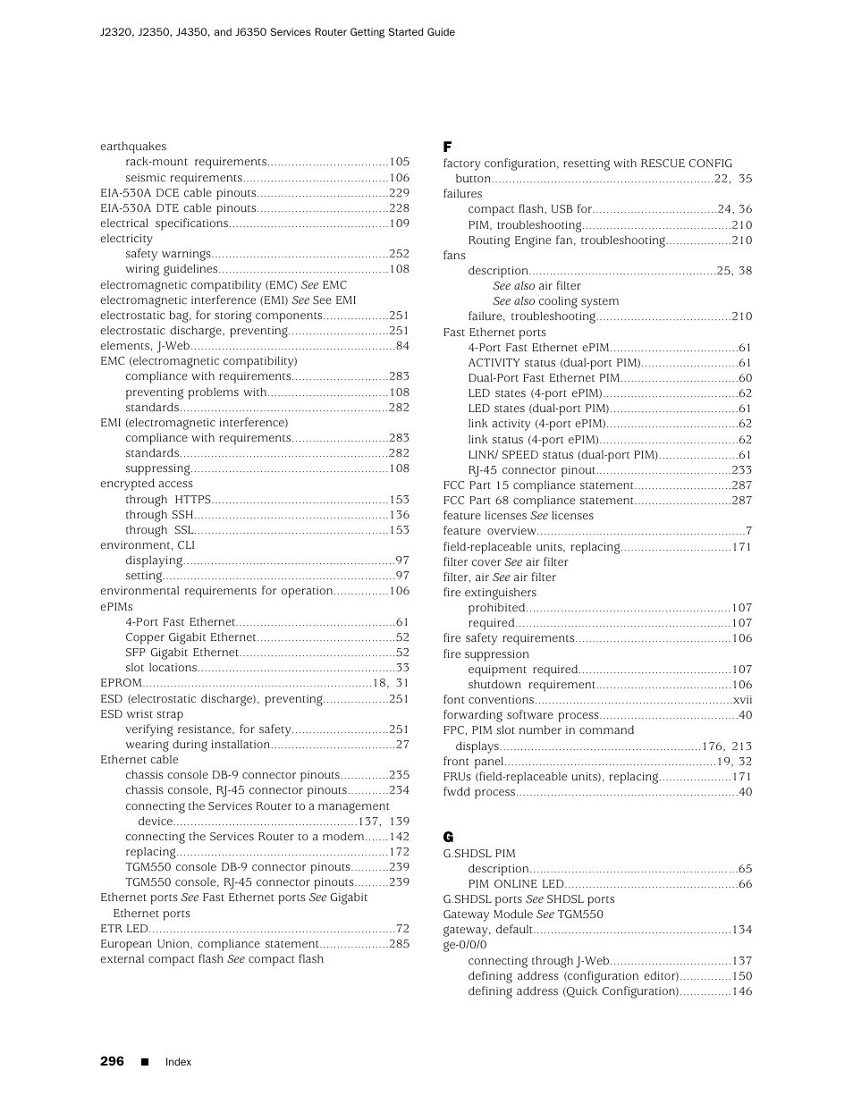 Juniper Networks J-series Services Router J2320 User Manual | Page 318 / 332