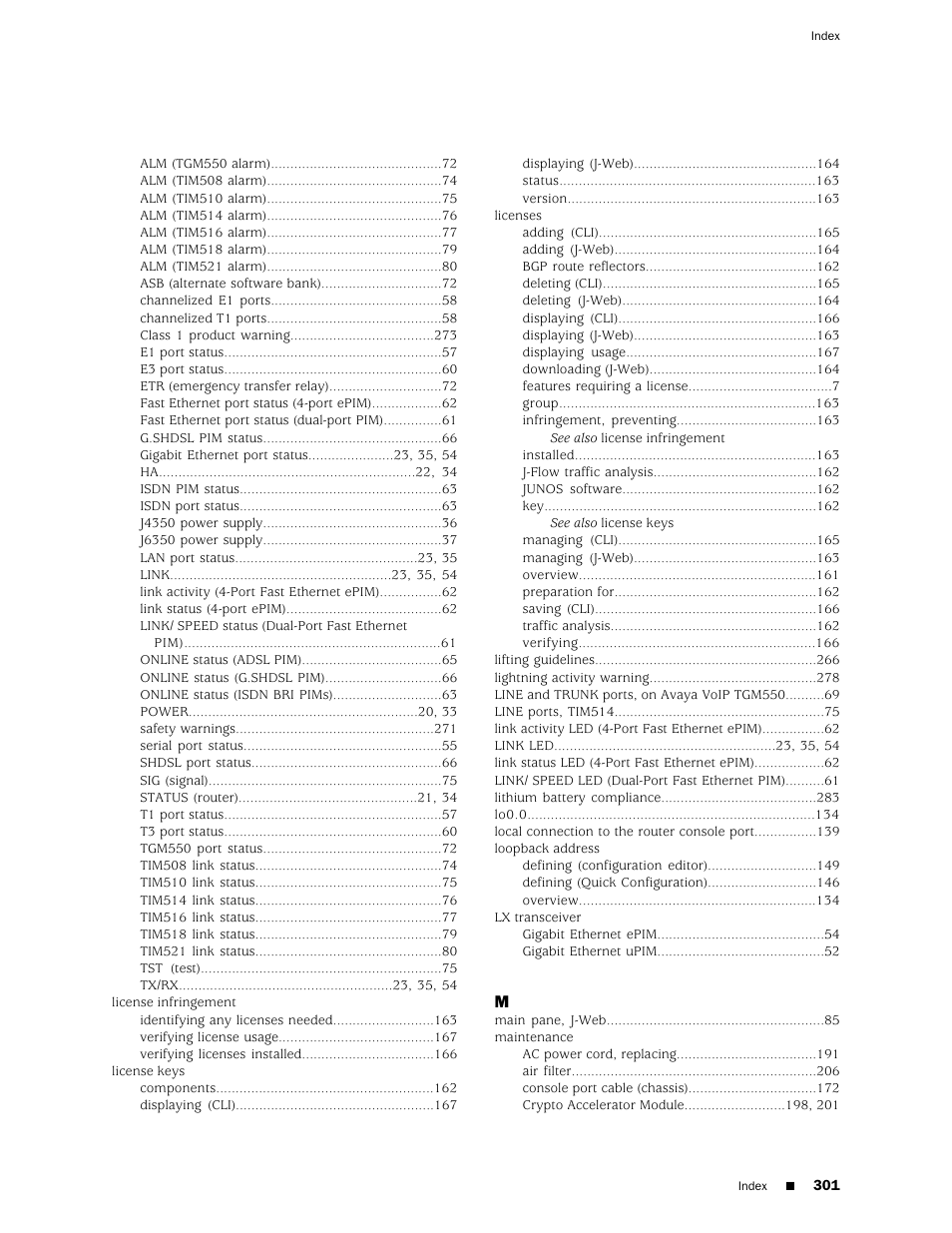 Juniper Networks J-series Services Router J2320 User Manual | Page 323 / 332