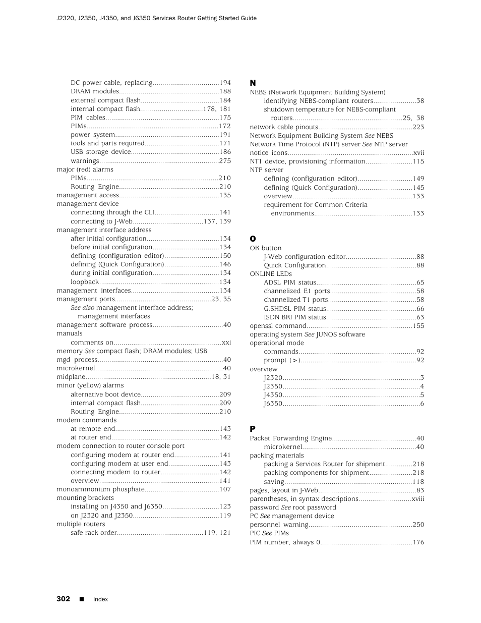 Juniper Networks J-series Services Router J2320 User Manual | Page 324 / 332