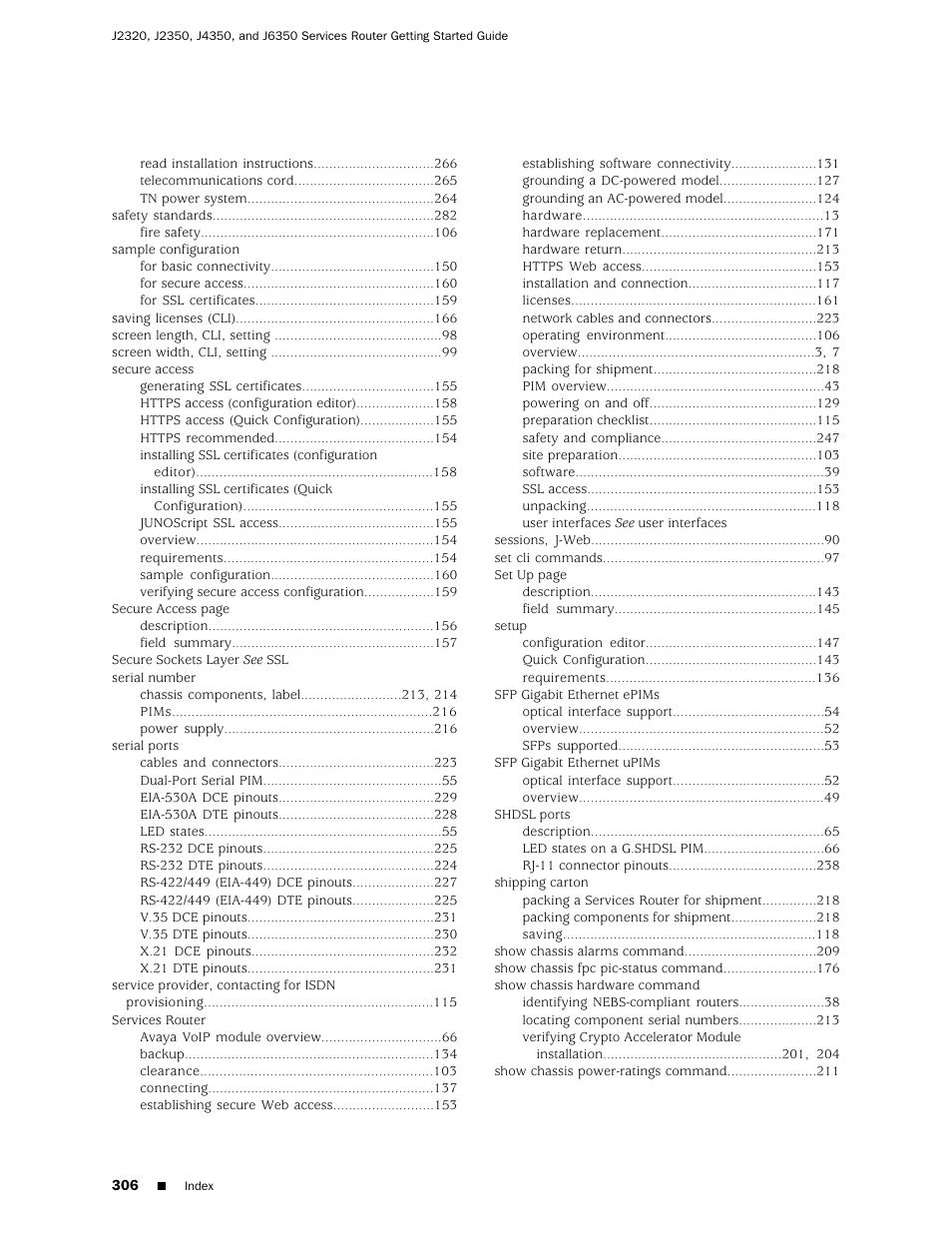 Juniper Networks J-series Services Router J2320 User Manual | Page 328 / 332