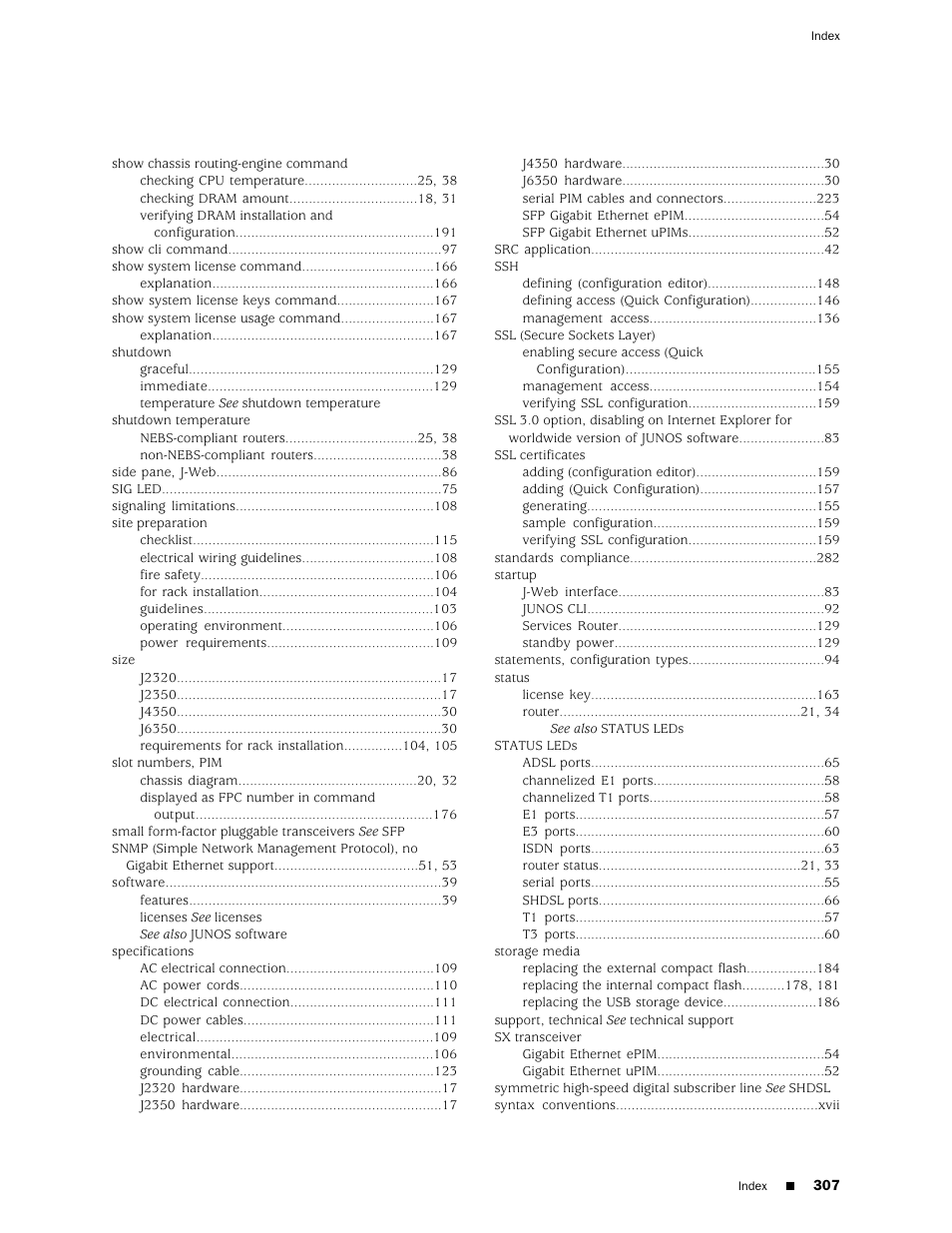 Juniper Networks J-series Services Router J2320 User Manual | Page 329 / 332