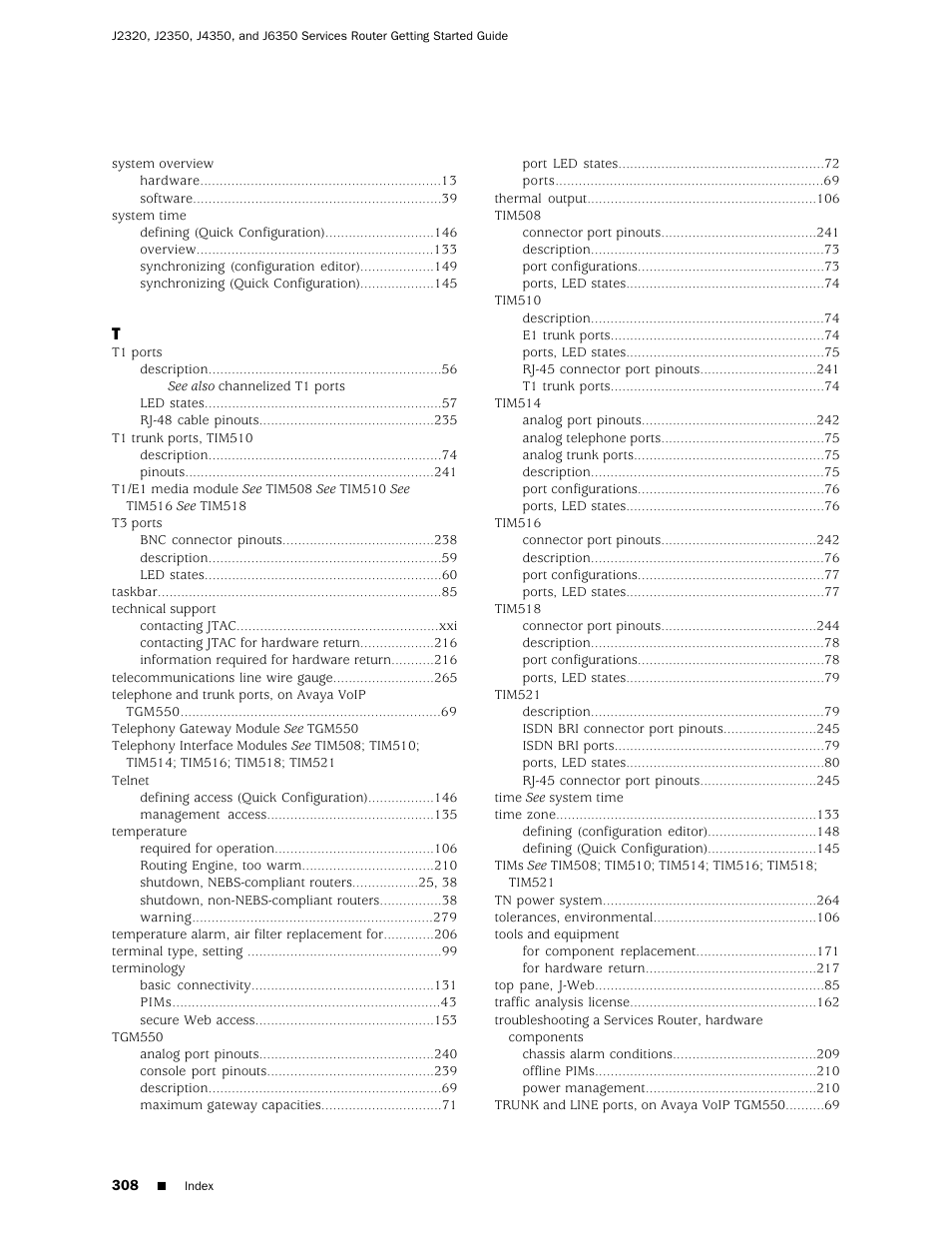 Juniper Networks J-series Services Router J2320 User Manual | Page 330 / 332