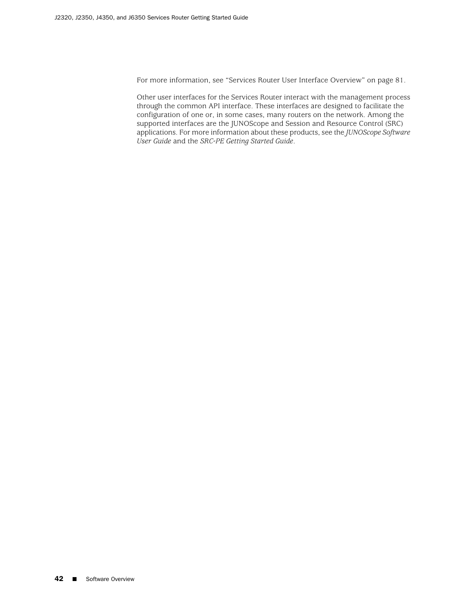 Juniper Networks J-series Services Router J2320 User Manual | Page 64 / 332