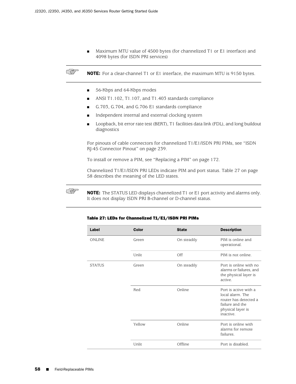 Juniper Networks J-series Services Router J2320 User Manual | Page 80 / 332