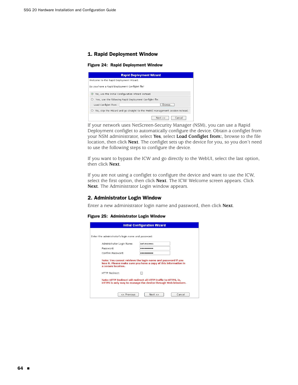 Juniper Networks SSG 20 User Manual | Page 64 / 86