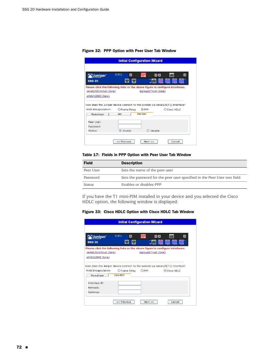 Juniper Networks SSG 20 User Manual | Page 72 / 86