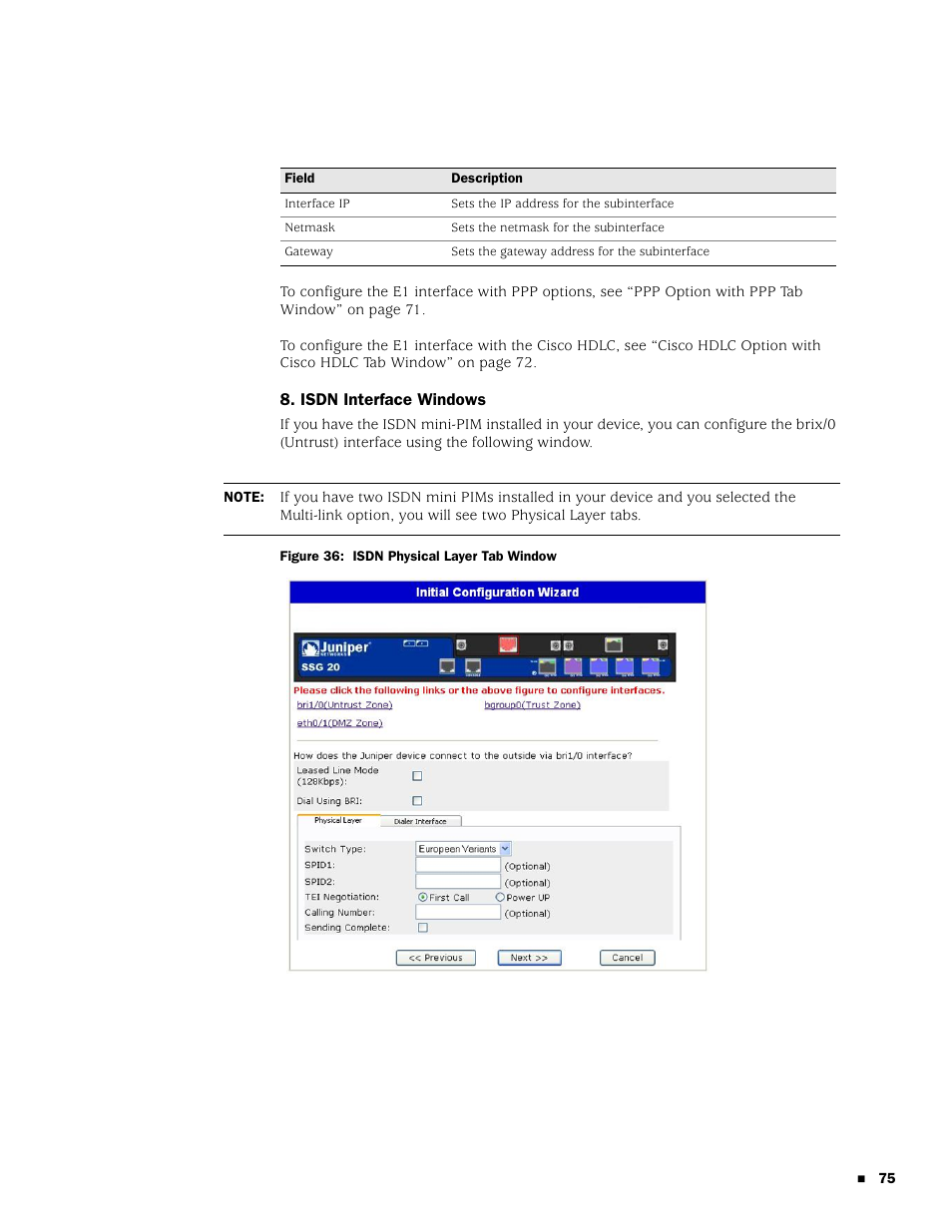 Juniper Networks SSG 20 User Manual | Page 75 / 86