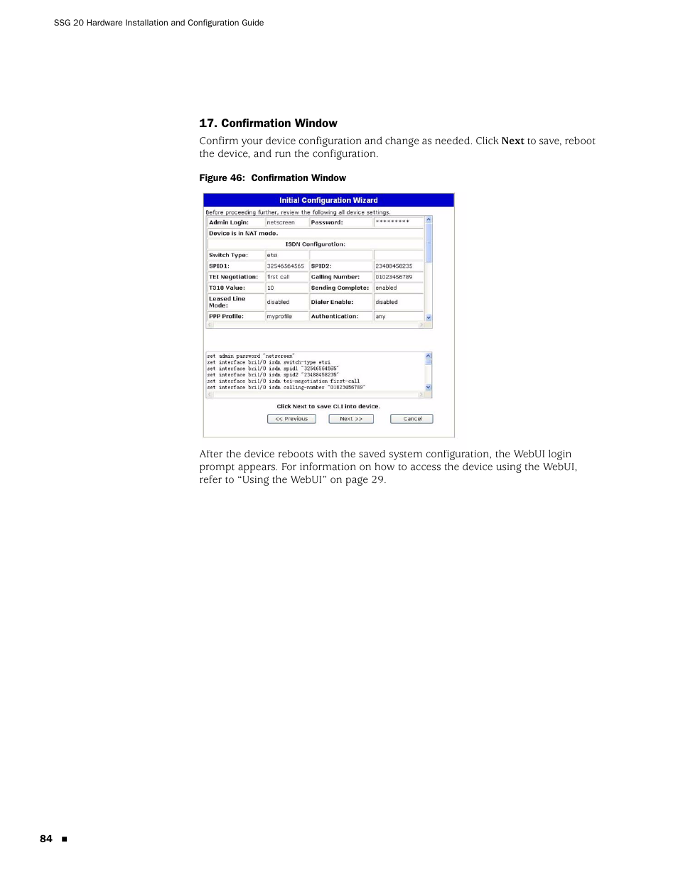 Juniper Networks SSG 20 User Manual | Page 84 / 86